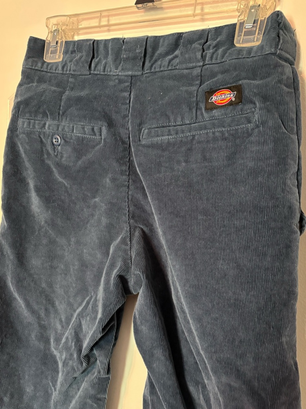 Dickies Blue Corduroy Pants Workwear Streetwear Straight Fit Size 29x32 - Picture 5 of 10